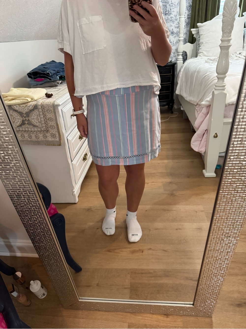 Striped Blue & Pink Skirt